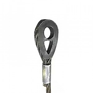 AiSi Type-solid Galvanized Steel Wire Rope Sling with Permanent Eye for Crane and Hose Handling