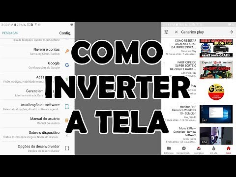 COMO INVERTER A TELA DO CELULAR DA DIREITA PARA A ESQUERDA
