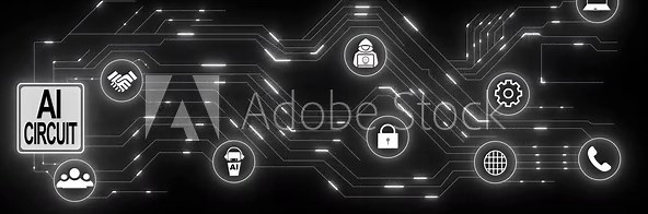 Digital Project Network Technology Circuit Board Animation Glowing Lines Nodes Icons. Network Technology And Circuit Boards Boost Startup Success. Collaboration And Security Drive Business Growth.