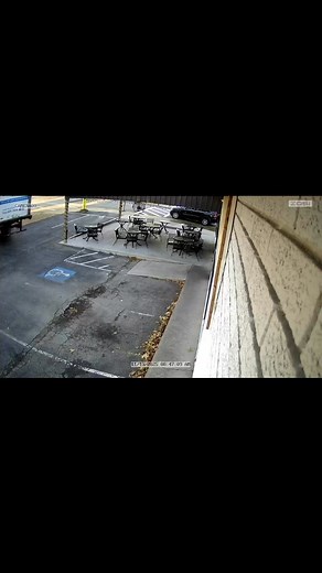 Oops. A delivery truck accidentally backed into Oak Pizza in Uniontown this morning. Luckily no one was underneath at the time. The owners say Pizza on the Patio will continue inside the restaurant until they’re able to fix the damages. | Erika Stanish