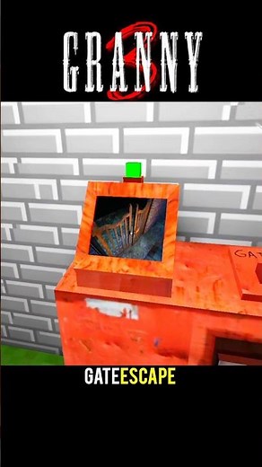 Granny 3 Minecraft Gate Escape 😱 #shorts #granny #gaming #gameplay