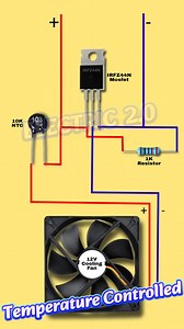 2.1K views | Automatic temperature controlled dc fan Circuit | Electric 2.0 | Facebook