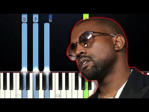Kanye West - Flashing Lights (Piano Tutorial)