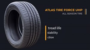 4 x Atlas Tire Force UHP 235/50R17 96W SL All Season Tires