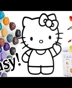 تزيين الدفاتر/تزيين دفتر/كيف ترسم هلوكيتي خطوة بخطوة /رسم سهل/رسم كيوت/تعليم الرسم/رسم للاطفال