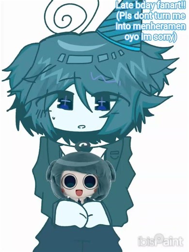 blueberry-colored guy #vocaloid #pepoyo #ppy #ppyfanart #art #birthday #ぺぽよ ‪@pepoyoPPY‬