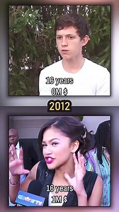 393K views · 10K reactions | Tom Holland vs Zendaya over the years. #tomholland #zendaya #spiderman #marvel #evolution #networth | Net Worth | Facebook