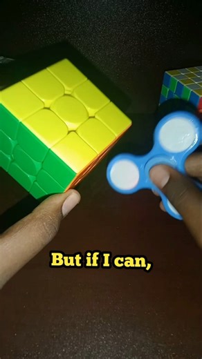 Can I solve a Rubik's Cube before the fidget spinner stops.🔥😎 #shorts