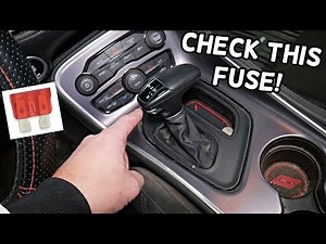 DODGE CHALLENGER TRANSMISSION SHIFTER FUSE LOCATION REPLACEMENT, TRANSMISSION DOES NOT SHIFT