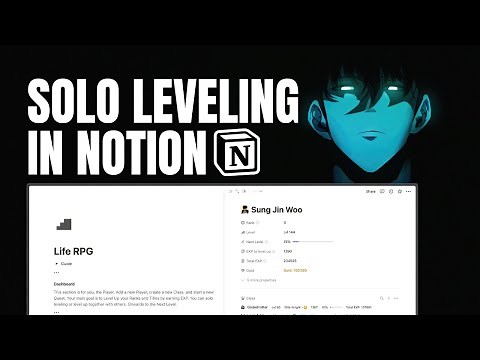 Solo Leveling in Notion - A COMPLETE WALKTHROUGH