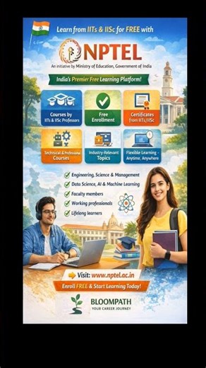 #NPTEL #IITCourses #FreeLearning #SkillIndia #OnlineCourses #Students