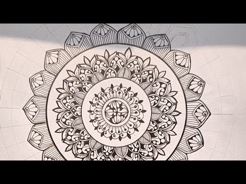 Let's draw Mandala together #mandalaart #mandalapatterns #howtodraw