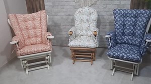Custom Rocking Chair Cushion Set: Wingback, Glider, Porch - Pes cotton - Etsy