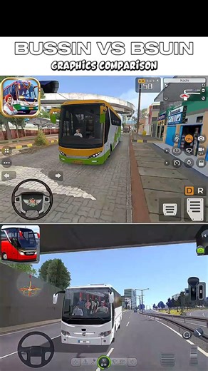 Bus simulator ultimate India vs Bus simulator India graphics comparison part1#viral#bus#india#bussid