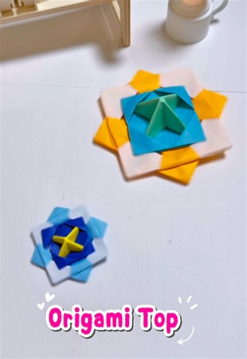 Origami Top ❤️#papercraft #origamicraft