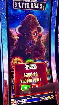 Buying a $300 Instant Bonus on Buffalo Power Pays! #slots #lasvegas #casino