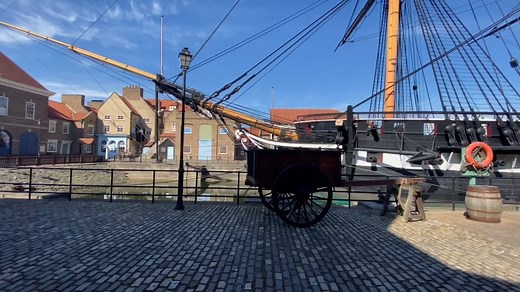 Have you ever visited HMS Trincomalee at The National Museum of the Royal Navy, Hartlepool? As part of our #MuseumFromHome series, we invite you to take a look around Jackson Dock from the comfort of your own home. #NMRN #NavigateTheNavy | National Museum of the Royal Navy