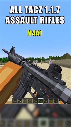 All TaCz ASSAULT RIFLES pt2 | Timeless and Classics Zero v1.1.7 #shorts #minecraft #minecraftmods