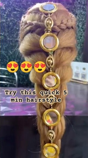 5 min quick hairstyle 😍 party hairstyle,bridal hairstyle, normal hairstyle 😍 ‪@glamlookbysoni786‬