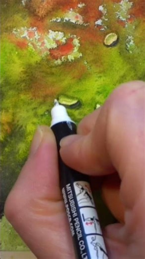 Painting Raindrops in Watercolor 💦🌧️ #easypainting