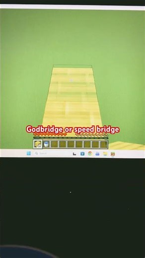 Minecraft speedbridge isn't even that hard