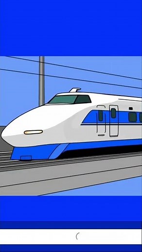 Japanese Tokaido Shinkansen animation ( With sound effect ) Shorts （アニメ しんかんせん）東海道新幹線