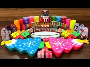 Slime Mixing Rainbow Clay: Glossy Makeup Swirl – Relaxing Pop