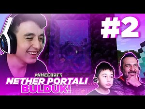 EGEMEN İLE NETHER PORTALI BULDUK ! || SESEGEL İLE MİNECRAFT SURVİVAL BÖLÜM 2