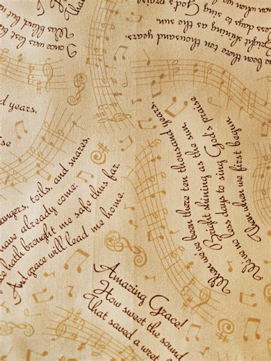 Music Amazing Grace Fabric by QT Fabrics, 100% Cotton Religious Quilt Material, Piano - Etsy