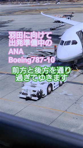 [Short Ground Handling Video] 🥝 ANA Boeing 787-10 Dreamliner preparing to depart for Haneda! It