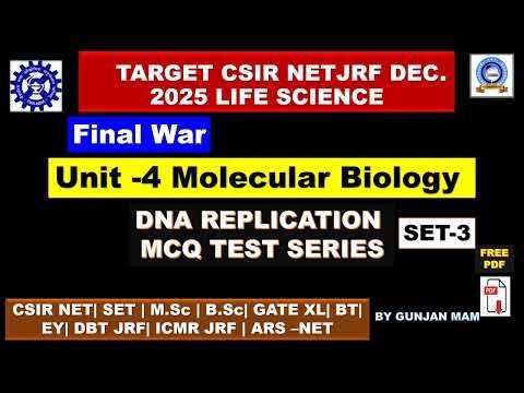 MOCK TEST FOR CSIRNET LIFESCIENCE DEC.2025|MOST IMPORTANT QUESTION ANSWER FOR CSIR NET2025#csirnet