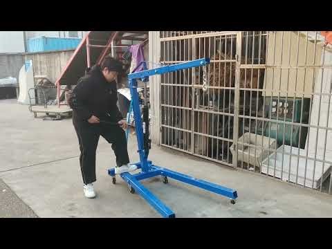 #Shop Engine Crane Car#Repair Manual Small Mobile#Cranes Hydraulic Crane#engine hoist #