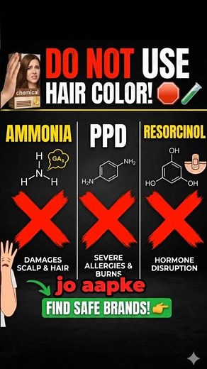 Safe Hair Color | Do NOT use hair color until you see this! 🛑🧪 #shorts