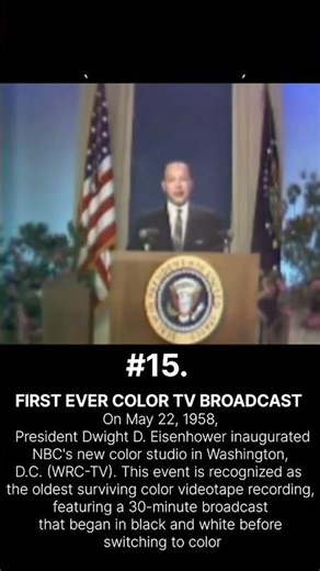 15 FIRST EVER COLOR TV