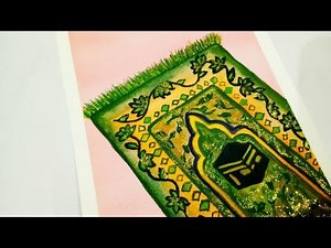 How to Draw an Islamic Prayer mat , Janamaz |Islamic art tutorial | Ramzan Special