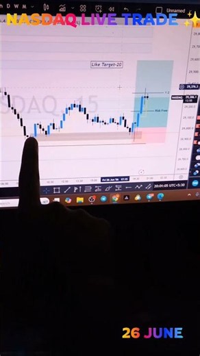 NASDAQ LIVE TRADE 🤯 #nasdaq #trading #forex #tranding #shorts