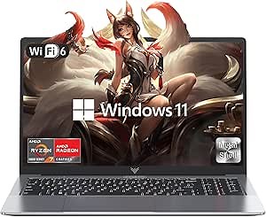 ACEMAGIC 2025 Laptop, Laptop Computer with AMD Ryzen 7 5700U (8C/16T, Up to 4.3GHz), 16GB RAM 512GB NVMe SSD Windows 11 Laptop, Radeon RX Vega 8 Graphics, 16.0-inch Display, WiFi 6,Backlit KB