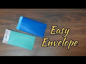 How To make An Envelope [ with Glue And Scissors] Easy Origami so Cool