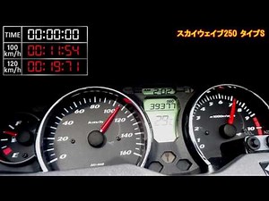 スカイウェイブ250 タイプS 星野設計 最高速スピードタイム