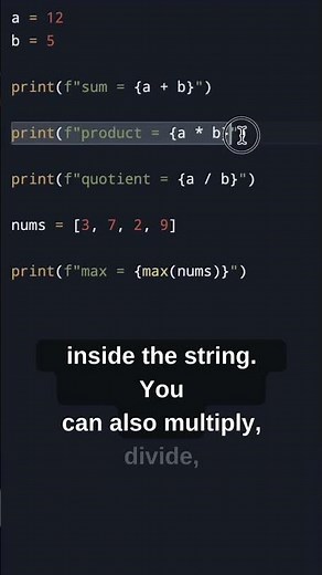 Do Calculations Directly Inside Print with Python f Strings