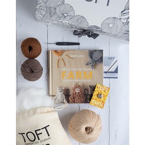 TOFT Learn to Crochet Course Kit: FARM. Including Signed Book