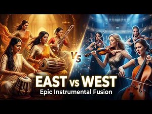 Indian Classical vs Western Orchestra 🔥 Epic East Meets West Fusion