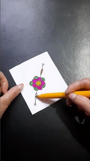 Rakhi card ideas💜🧡💚 #shorts #cards #ideas #shortvideo