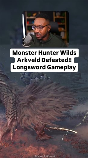 Dear Gamer on Instagram: "Arkveld First Solo Clear! Monster Hunter Wilds Longsword Gameplay! Best new flagship monster #gaming #monsterhunter #mhw #monsterhunterwilds #newgame"