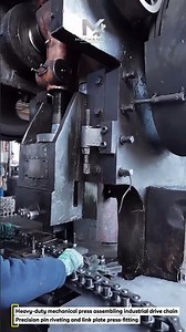 Heavy Duty Mechanical Press Staking and Assembly of Industrial Roller Chains