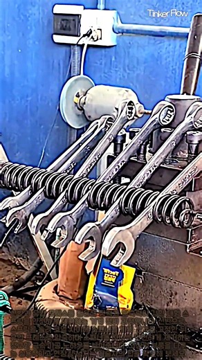 장력이 강한 금속 스프링을 안전하게 압축하고 제어하는 기계 정비 노하우 #worker #process #machining #mechanic #tips