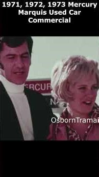 1971, 1972, 1973 Mercury Marquis Used Car Commercial #mercury #marquis #monterey #publicite #pub