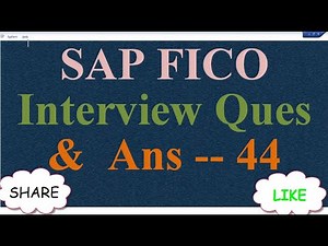 SAP FICO Interview Questions with Answer 44