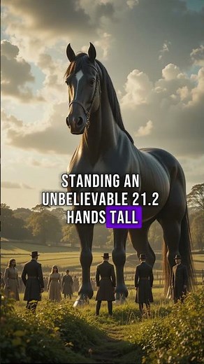 The Biggest Horse Ever Recorded!#historyshorts #horse #largest