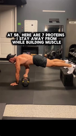 Bryan Mataya / Top Fitness Coach for busy professionals over 50 on Instagram: "I’m 58 years old, and here are 7 proteins I don’t touch if I want to build muscle and keep my gut healthy: 1. Processed meats – cold cuts with 20+ sketchy ingredients? Hard pass. If I can’t pronounce it, I don’t eat it. 2. Fake plant-based meats – ultra-processed junk. I’ll take grass-fed beef over lab-grown burgers any day. 3. Farm-raised fish – loaded with dyes and antibiotics. Wild-caught only. 4. No pasteurized st